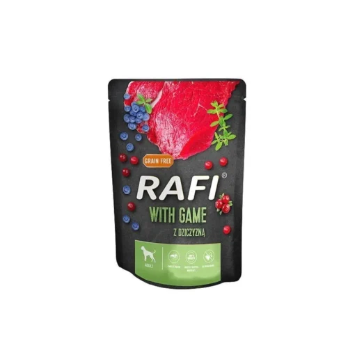 Karma dla psa RAFI z dziczyzną 300g saszetka