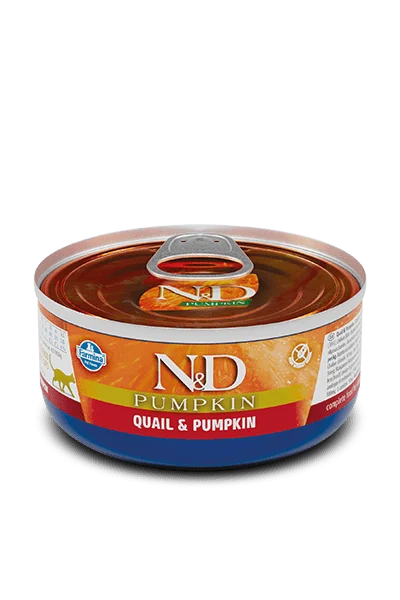 ND 70g Pumpkin Quail Cat dla kotów dynia przepiórka