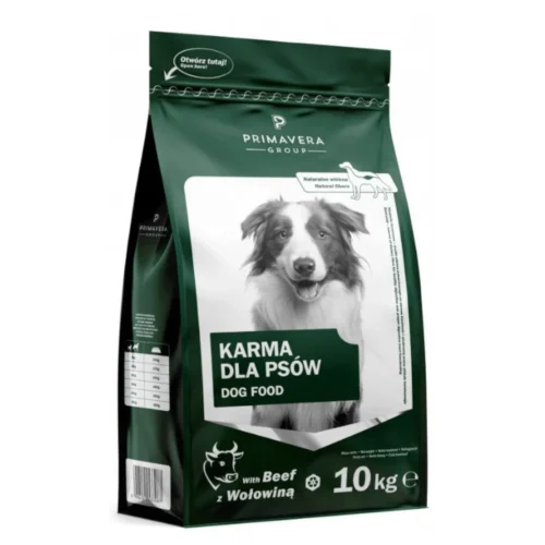 PRIMAVERA Premium Karma dla psa z wołowiną 10kg Zielona