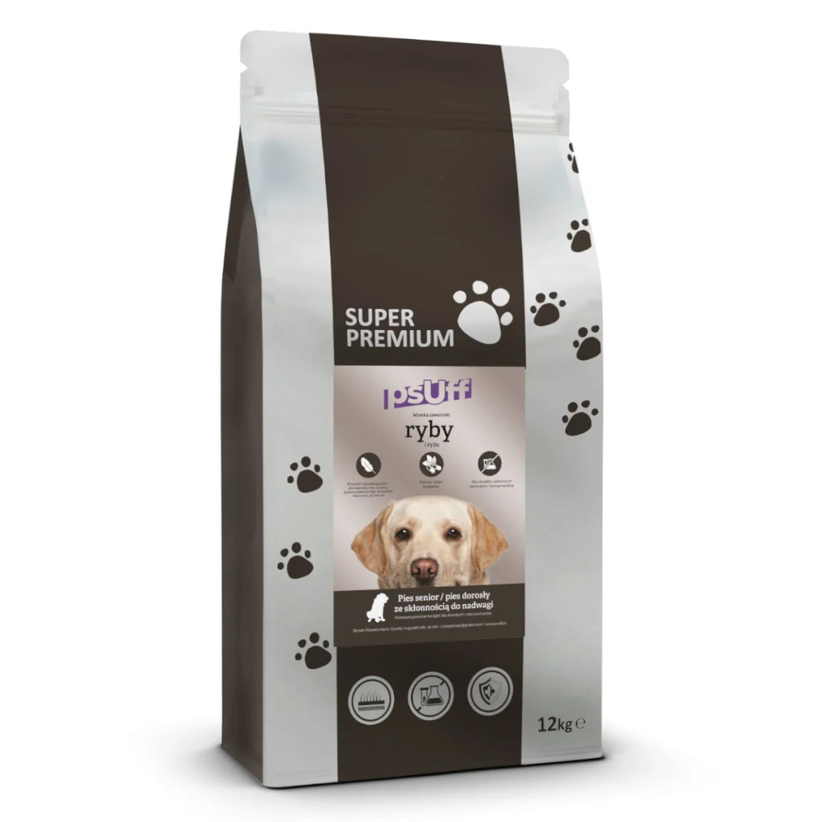 psUff Super Premium Senior/Light z Rybami 12kg