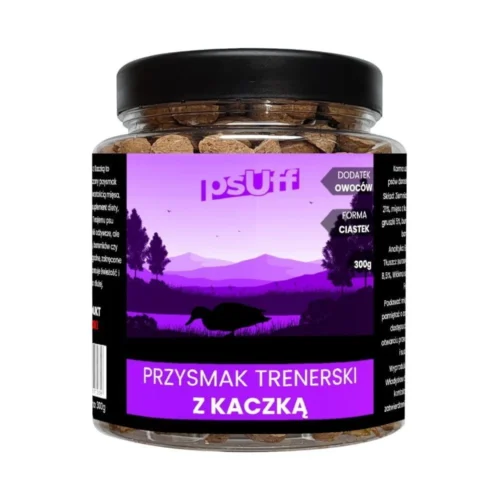 psUff Przysmak Trenerski z Kaczką słoik 300g Przysmak dla psa ciastka
