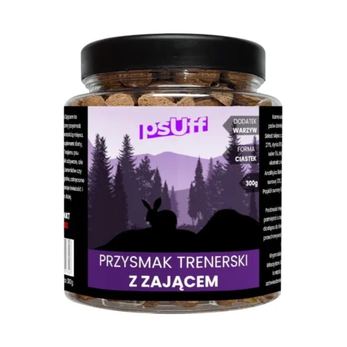 psUff Przysmak Trenerski z Zającem słoik 300g Przysmak dla psa ciastka