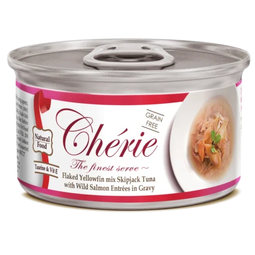 PETTRIC Kot Miks Tuńczyka z Dzikim Łososiem w Sosie 80g