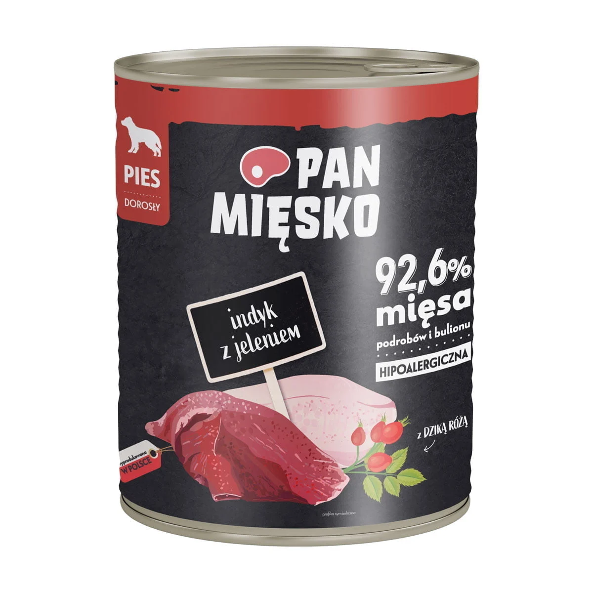 Pan Mięsko 800g Indyk z Jeleniem puszka dla psa