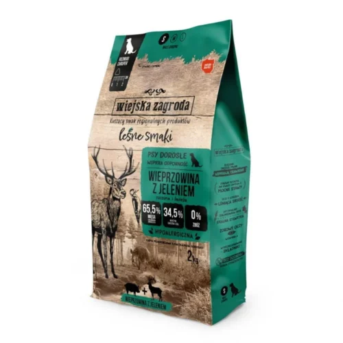 Wiejska Zagroda LEŚNE SMAKI Wieprzowina z Jeleniem 2kg dla psa
