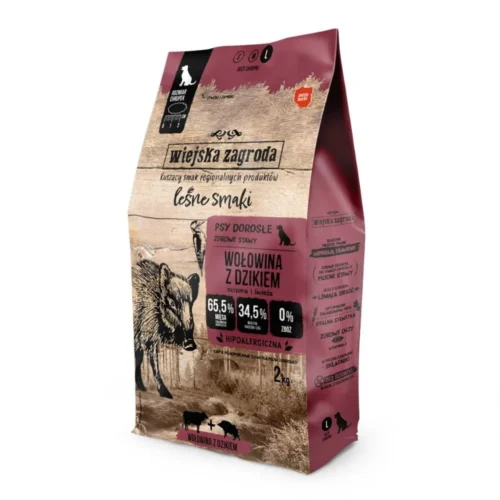 Wiejska Zagroda LEŚNE SMAKI Wołowina z Dzikiem 2kg dla psa