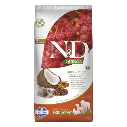 ND QUINOA Skin Coat Herring Coconut 7kg All Breeds Adult