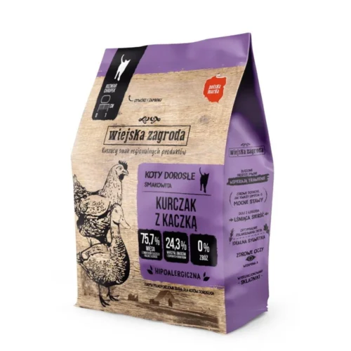 Wiejska Zagroda KOT Kurczak z Kaczką 400g sucha karma
