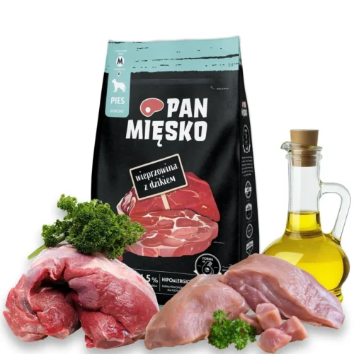 Pan Mięsko Wieprzowina z Dzikiem 9kg chrupki M