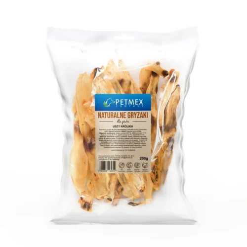 PETMEX Ucho Królika Gryzak Naturalny 200g