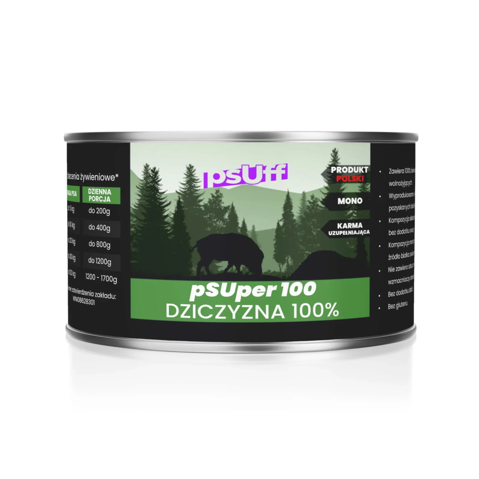 psUff pSUper100 Dziczyzna 410g