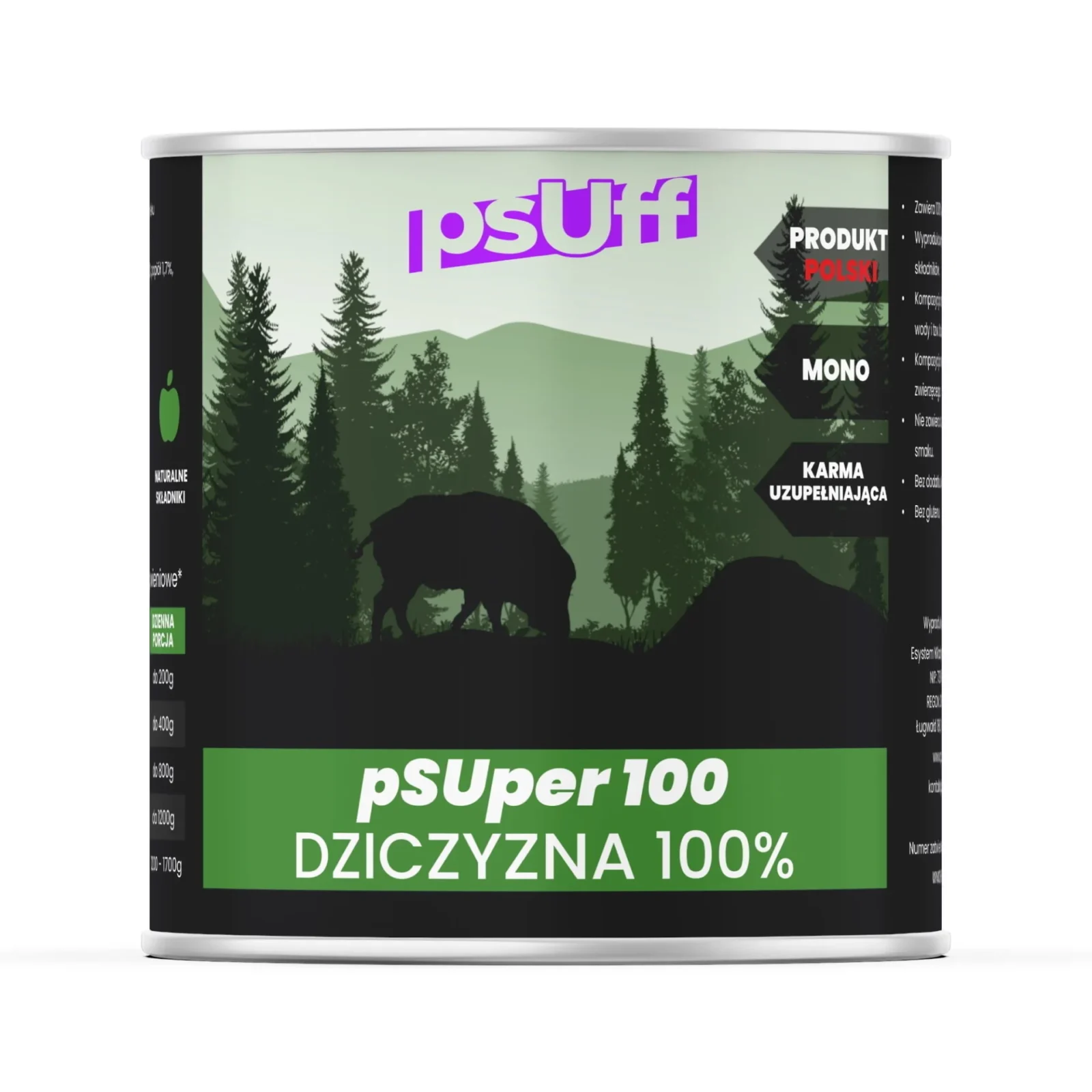 psUff pSUper100 Dziczyzna 850g