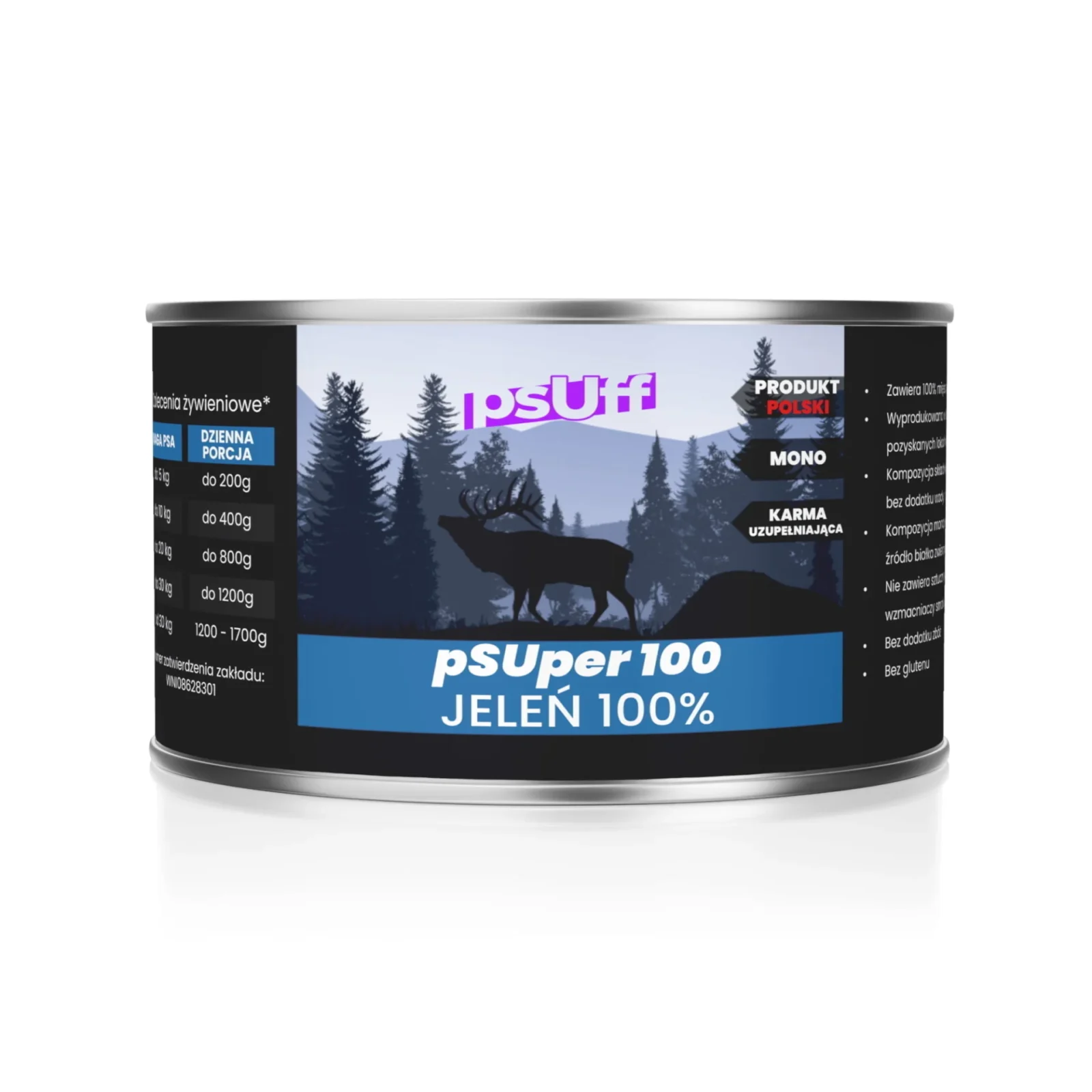 psUff pSUper100 Jeleń 410g