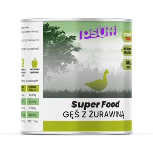 psUff Super Food Gęś z żurawiną 850g