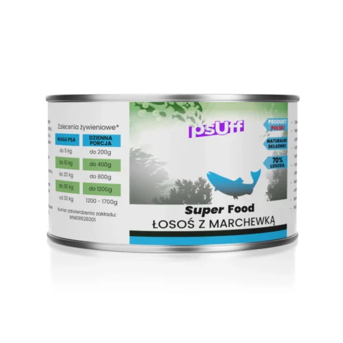 psUff Super Food Łosoś z marchewką 410g