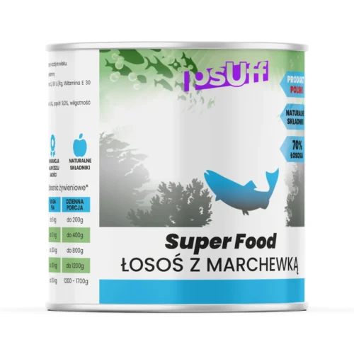 psUff Super Food Łosoś z marchewką 850g
