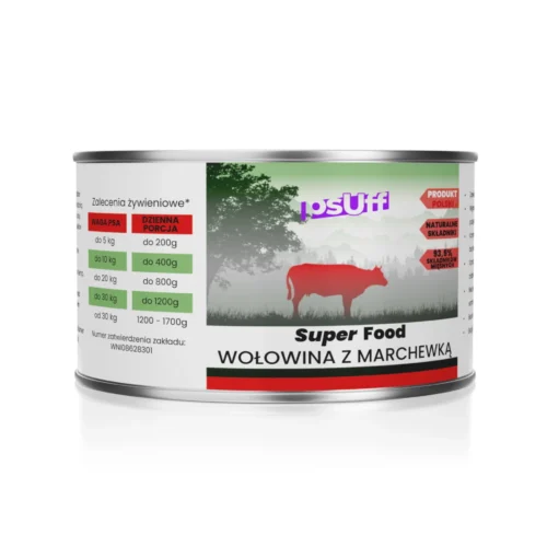 psUff Super Food Wołowina z marchewką 410g