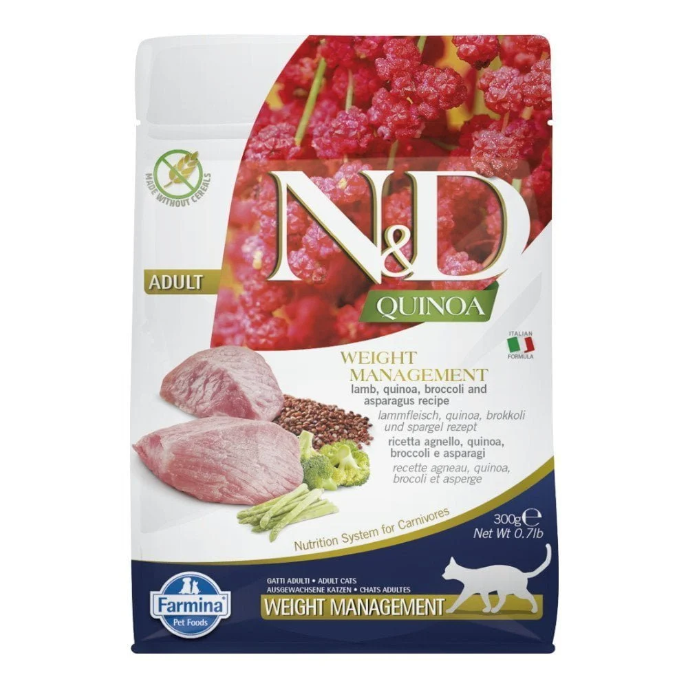 ND QUINOA WEIGHT Management LAMB 300g Adult CAT Farmina jagnięcina
