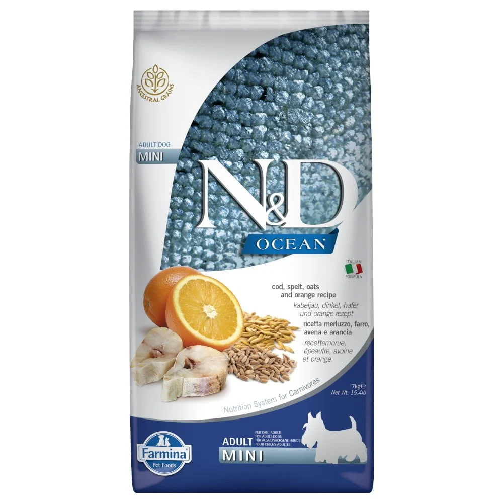 ND Ocean Cod Spelt Oats 7kg Mini Adult