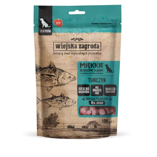 WIEJSKA ZAGRODA Tuńczyk 100g kąski przysmak dla psa