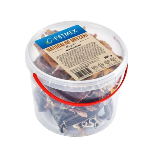 Mix Gryzaki Wołowo - Drobiowe Wiaderko 500g Petmex
