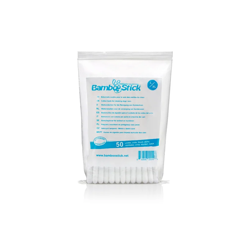 BambooStick Patyczki do Pielęgnacji Uszu dla Psów Duże L/XL
