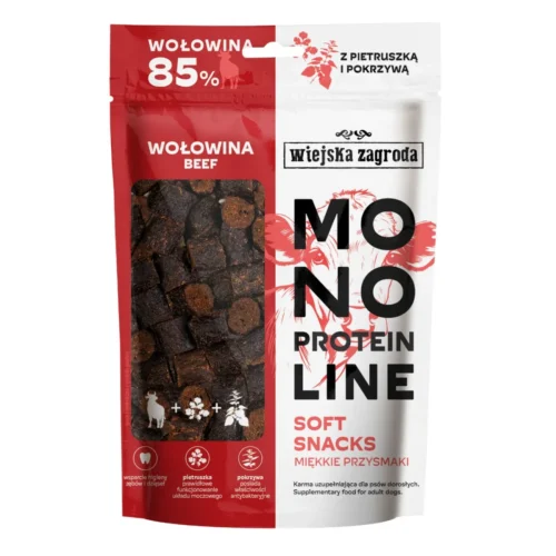 Wiejska Zagroda Monoproteinowy Soft Snacks Wołowina 115g Przysmak dla psa