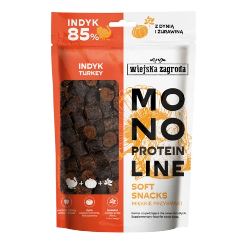 Wiejska Zagroda Monoproteinowy Soft Snacks Indyk 115g Przysmak dla psa