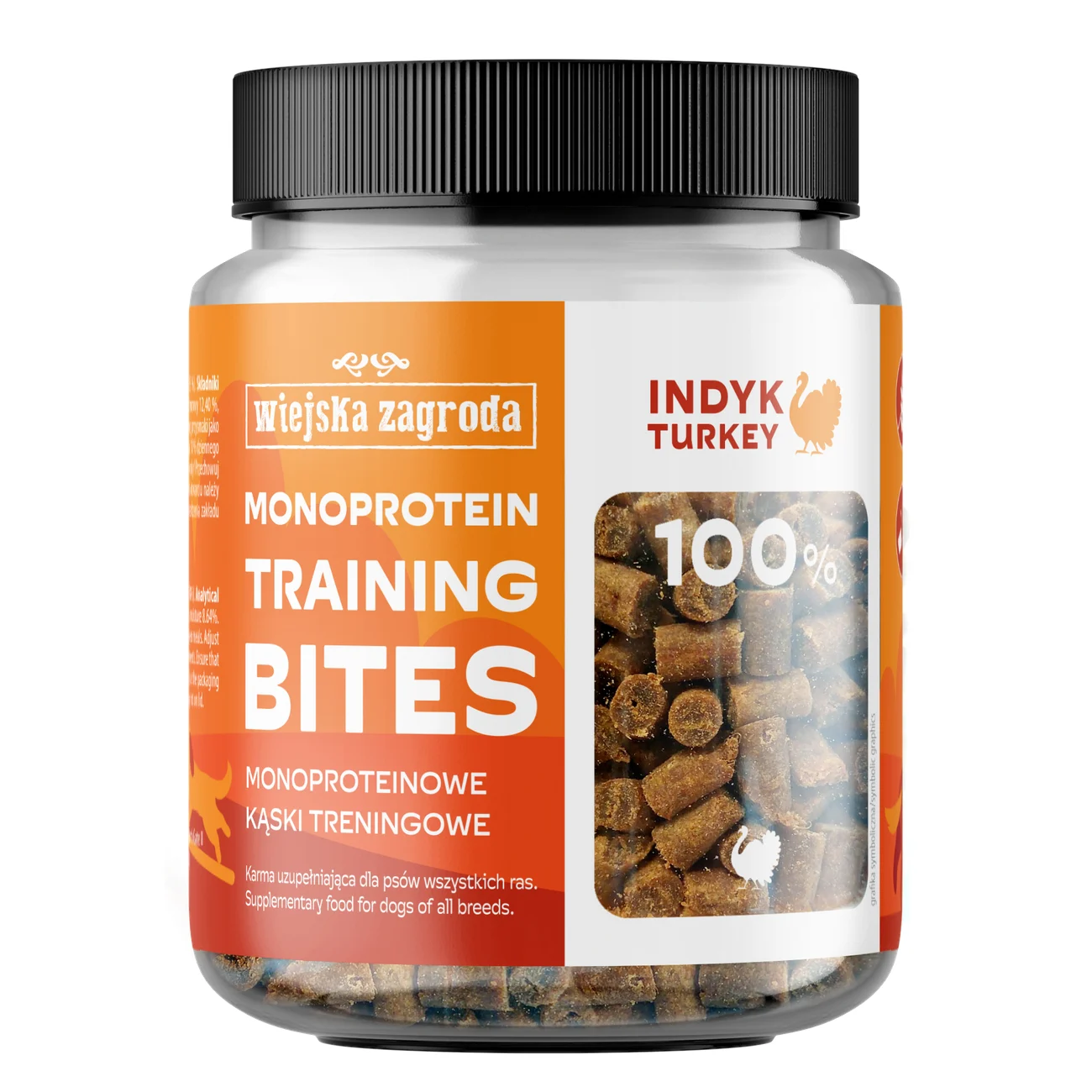 Wiejska Zagroda Treningowe Kąski Monoproteinowe Indyk 150g Przysmak dla psa