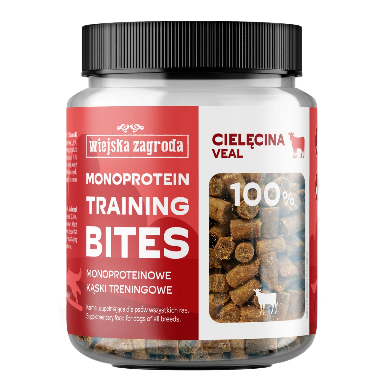 Wiejska Zagroda Treningowe Kąski Monoproteinowe Cielęcina 150g Przysmak dla psa