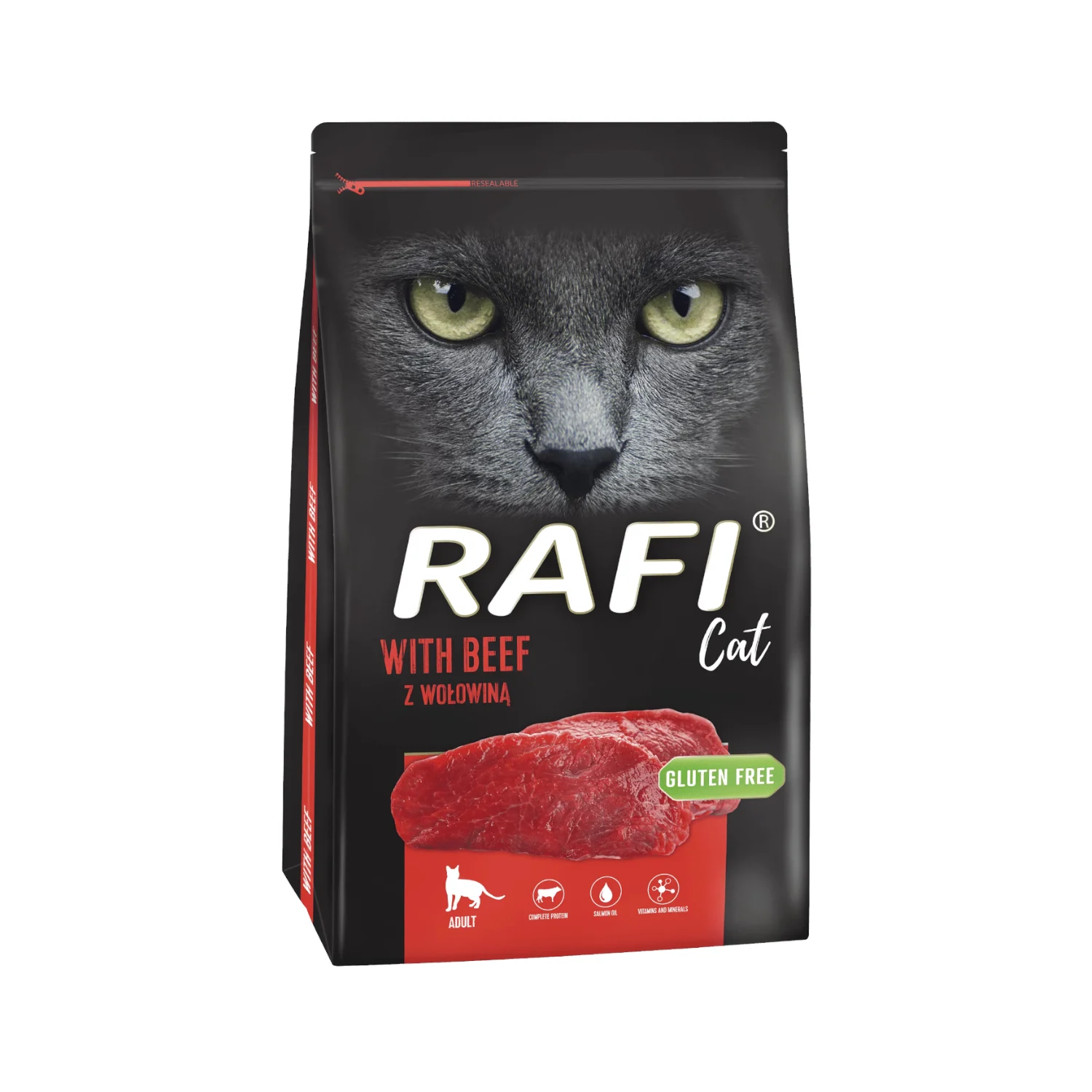 Rafi with Beef 1,5kg Sucha Karma z Wołowiną dla Kota