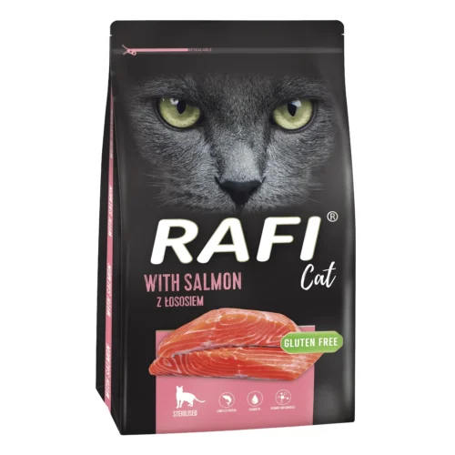 Rafi with Salmon 7kg Sucha Karma z Łososiem dla Kota Sterylizowanego