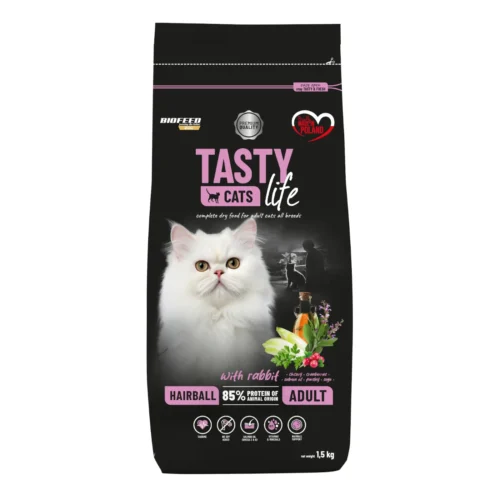 Biofeed Tasty Cats Life Hairball with Rabbit 1,5kg