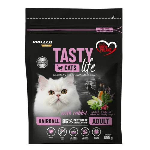Biofeed Tasty Cats Life Hairball with Rabbit 600g