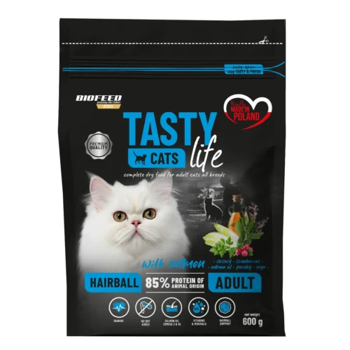 Biofeed Tasty Cats Life Hairball with Salmon 600g