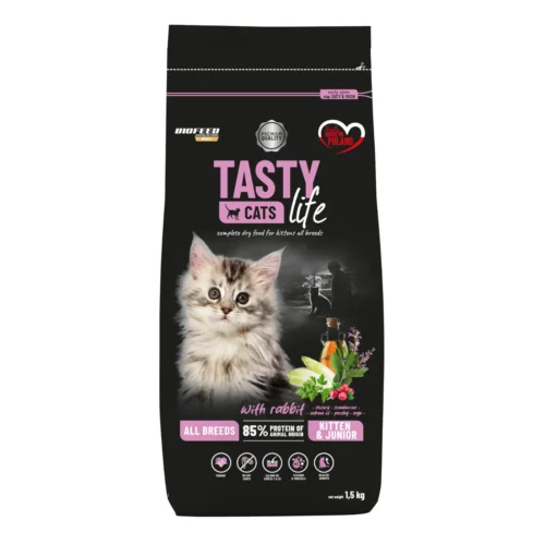 Biofeed Tasty Cats Life with Rabbit Kitten Junior 1,5kg