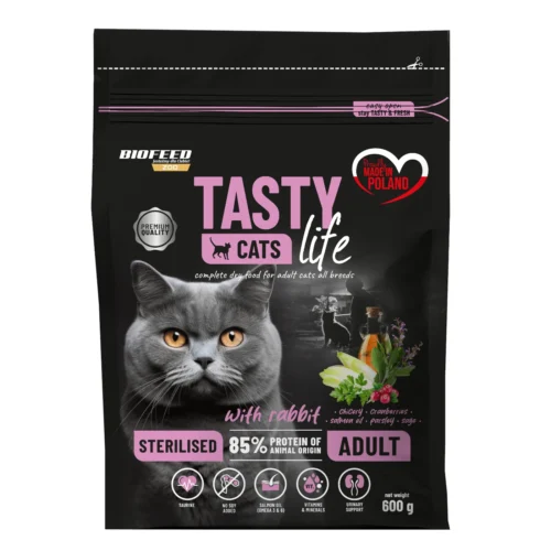 Biofeed Tasty Cats Life Sterilised with Rabbit 600g