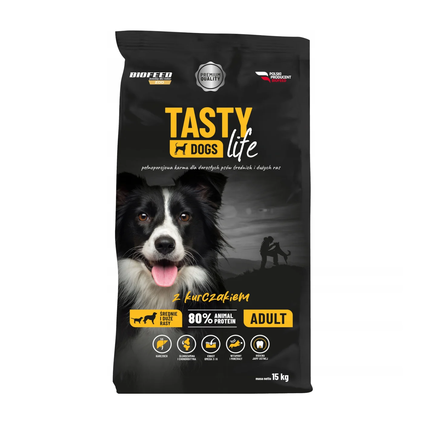 Biofeed Tasty Dogs Life with Chicken Adult Medium & Large 15kg
