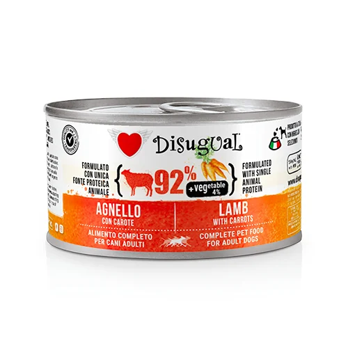 Disugual Jagnięcina z marchewką 150g Karma mokra dla psa z warzywami