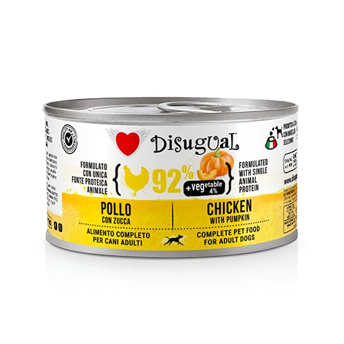 Disugual Kurczak z dynią 150g Karma mokra dla psa z warzywami