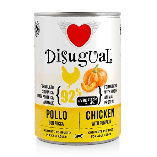 Disugual Kurczak z dynią 400g Karma mokra dla psa z warzywami