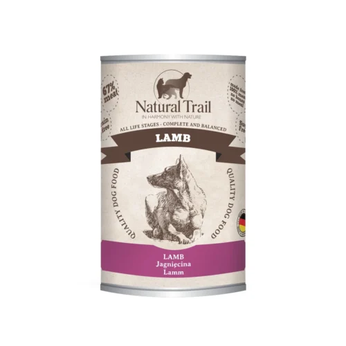 NATURAL TRAIL LAMB 400g karma w puszce dla psów jagnięcina