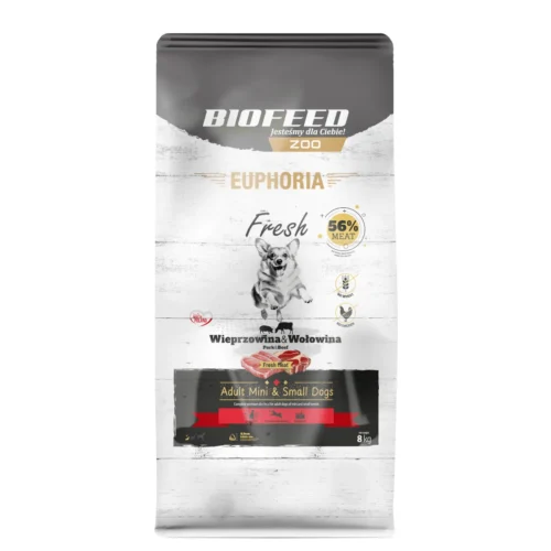 Biofeed Euphoria Fresh Meat Adult Mini & Small Wieprzowina i Wołowina 8kg