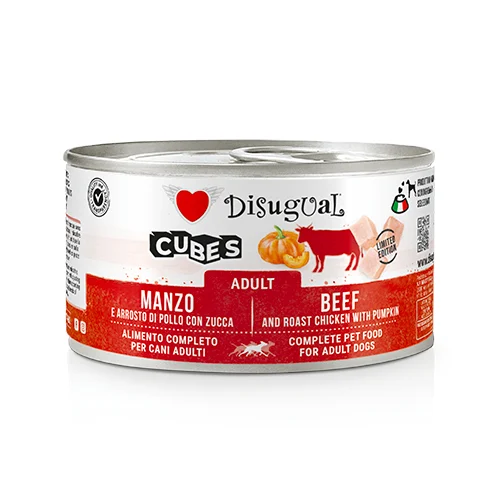 Disugual Cubes Wołowina z kurczakiem i dynią (dorosły) 150g