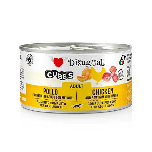Disugual Cubes Kurczak z szynką i melonem (dorosły) 150g