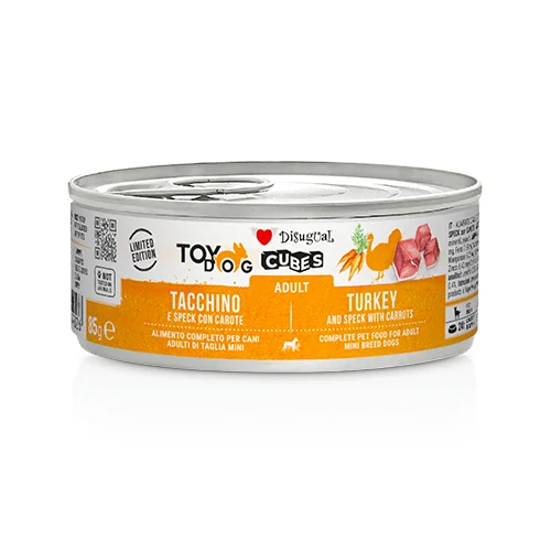 Disugual Cubes Indyk z marchewką (dorosły) 85g