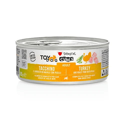 Disugual Cubes Indyk z wieprzowiną i groszkiem (dorosły) 85g