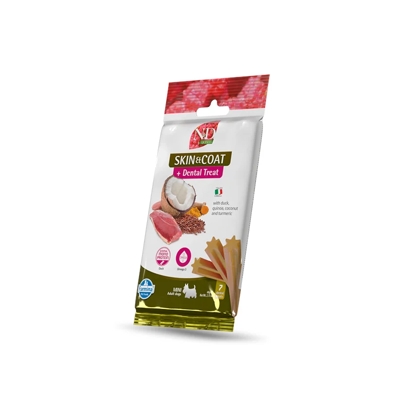 farmina-skin-coat-dental-duck-quinoa Farmina N&D Quinoa Dental Treat Skin & Coat Duck Mini