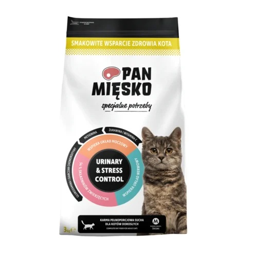 Pan Mięsko Specjalne Potrzeby Urinary & Stress Control - Indyk (dorosły) chrupki M 3kg