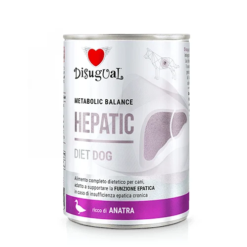 Disugual Karma mokra dla psa Weterynaryjna HEPATIC Kaczka (dorosły) 400g